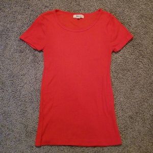 Madewell Red Orange Tshirt